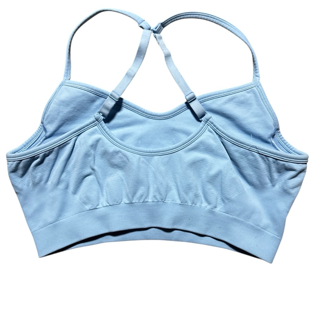 Athleta Light Blue Convertible Racerback Sports Bra M Bralette - Picture 3 of 6